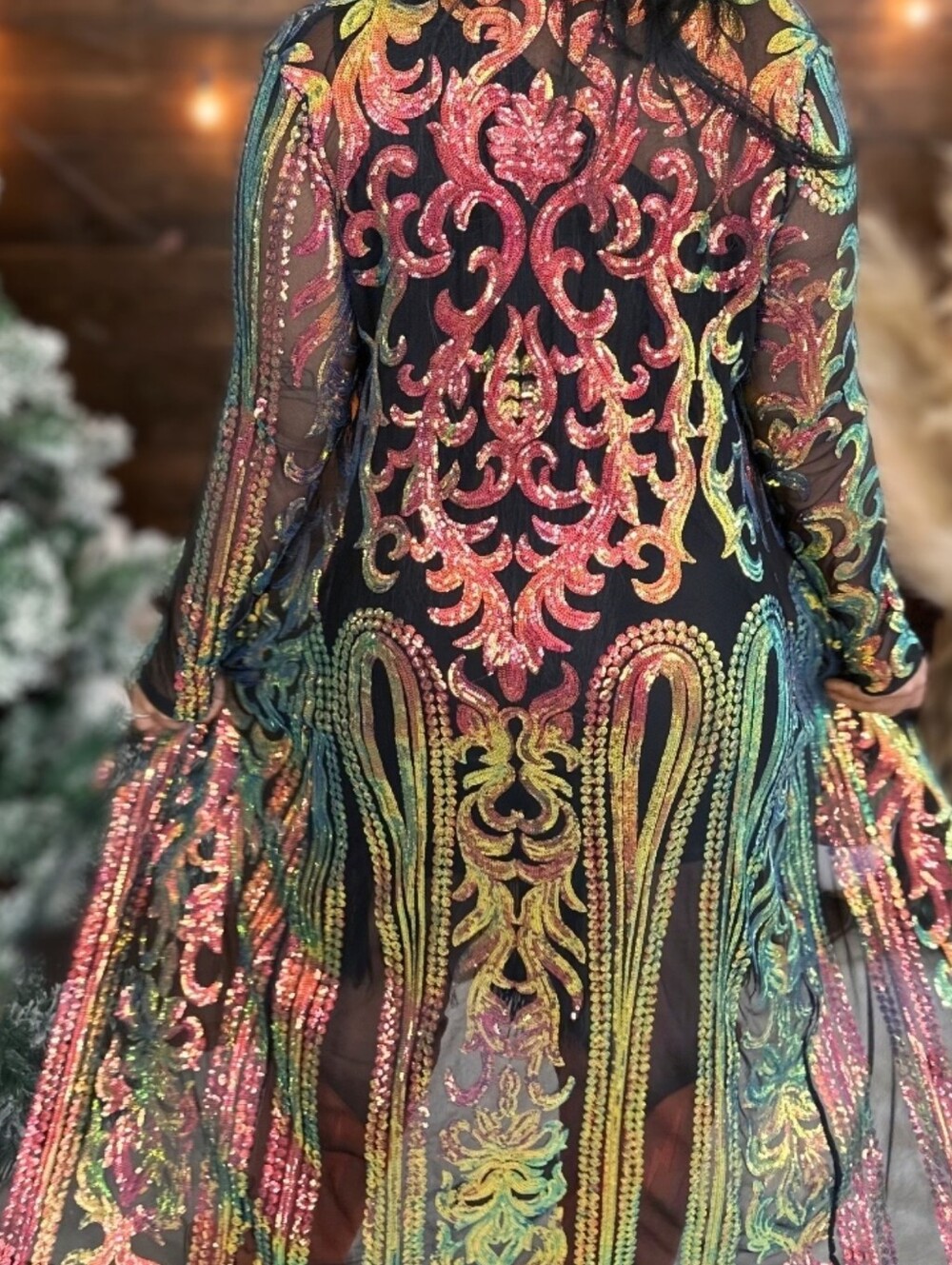 Southern Fried Chics Royal Sequin Duster